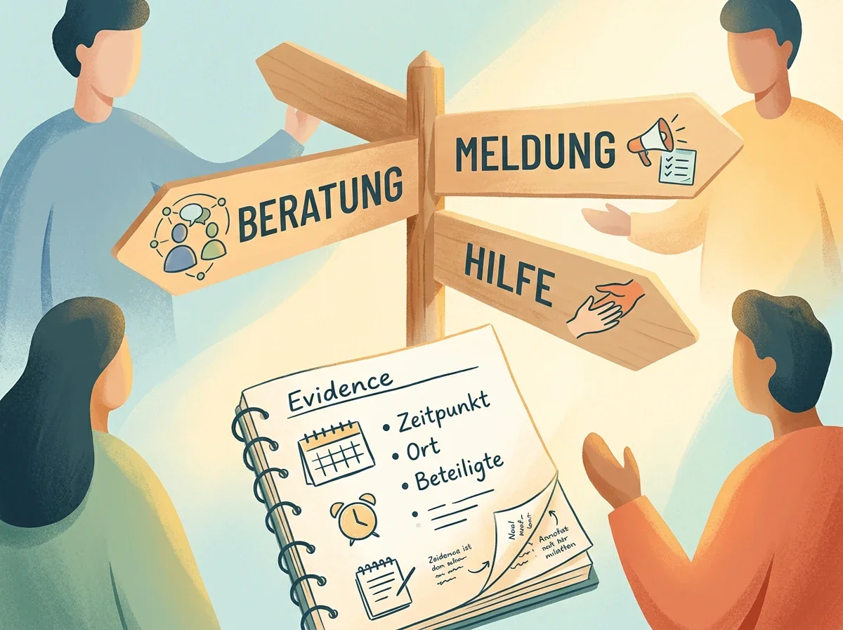 Wegweiser zu Beratung, Meldung und geordneter Dokumentation bei Glücksspielproblemen