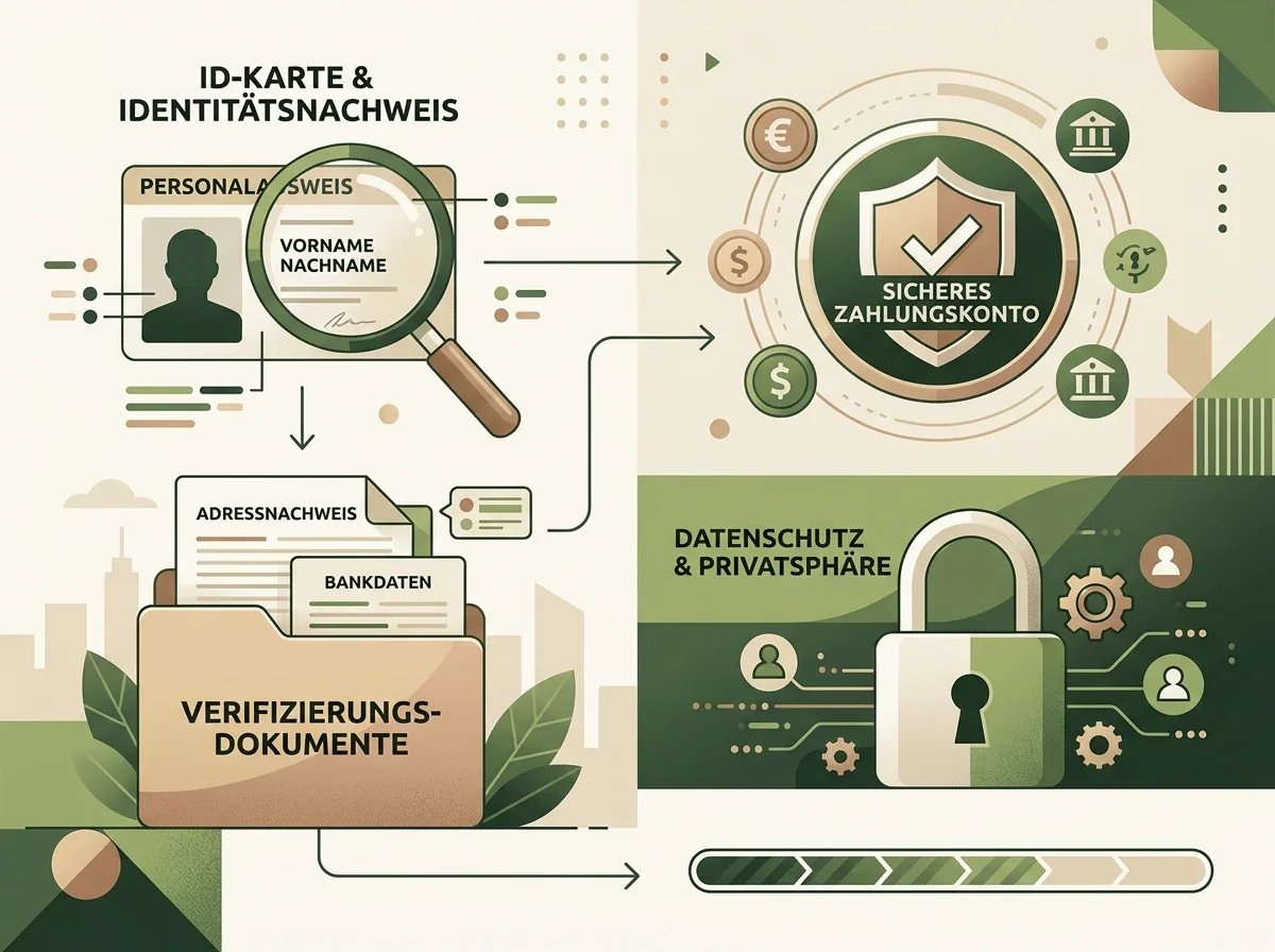 Übersicht zu Spielkonto, Identitätsprüfung und Zahlungen auf den eigenen Namen